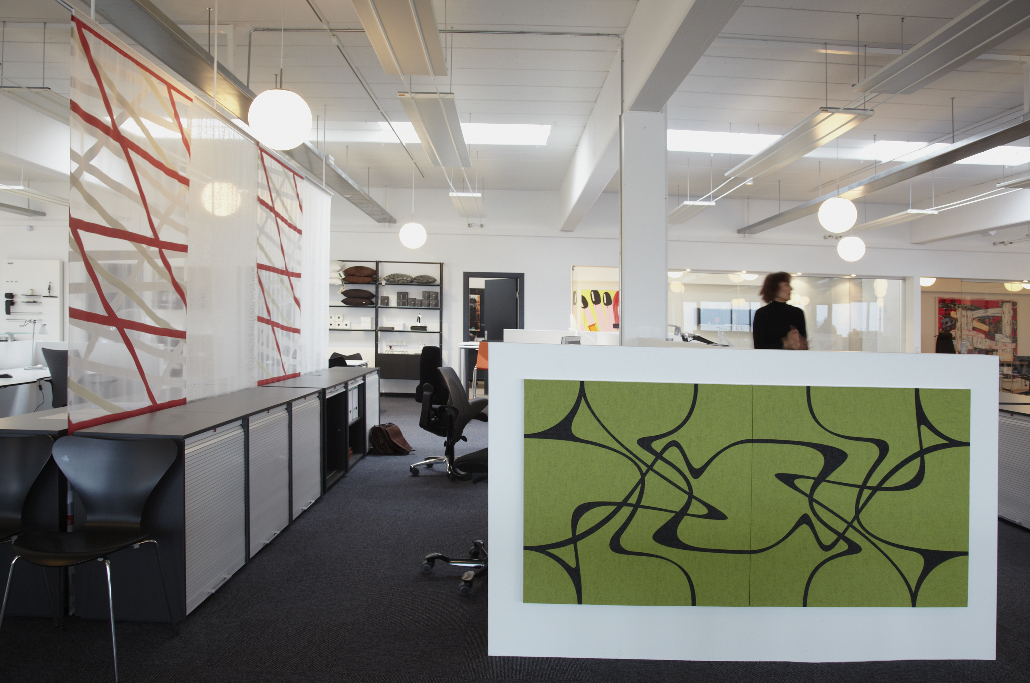 fraster, filt, Plus, felt, uldfilt, akustik, udsmykning, indretning, design, akustik panel, lyddæmpning, twister, akustik panel, filtfarver